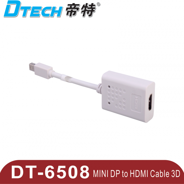 تبدیل minidisplayport به hdmi دیتک Dtech DT-6508 stringie mini displayport to hdmi mini dp to hdmi adapter